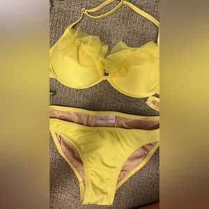 Super cute yellow Kandice Pelletier pageant swimsuit
